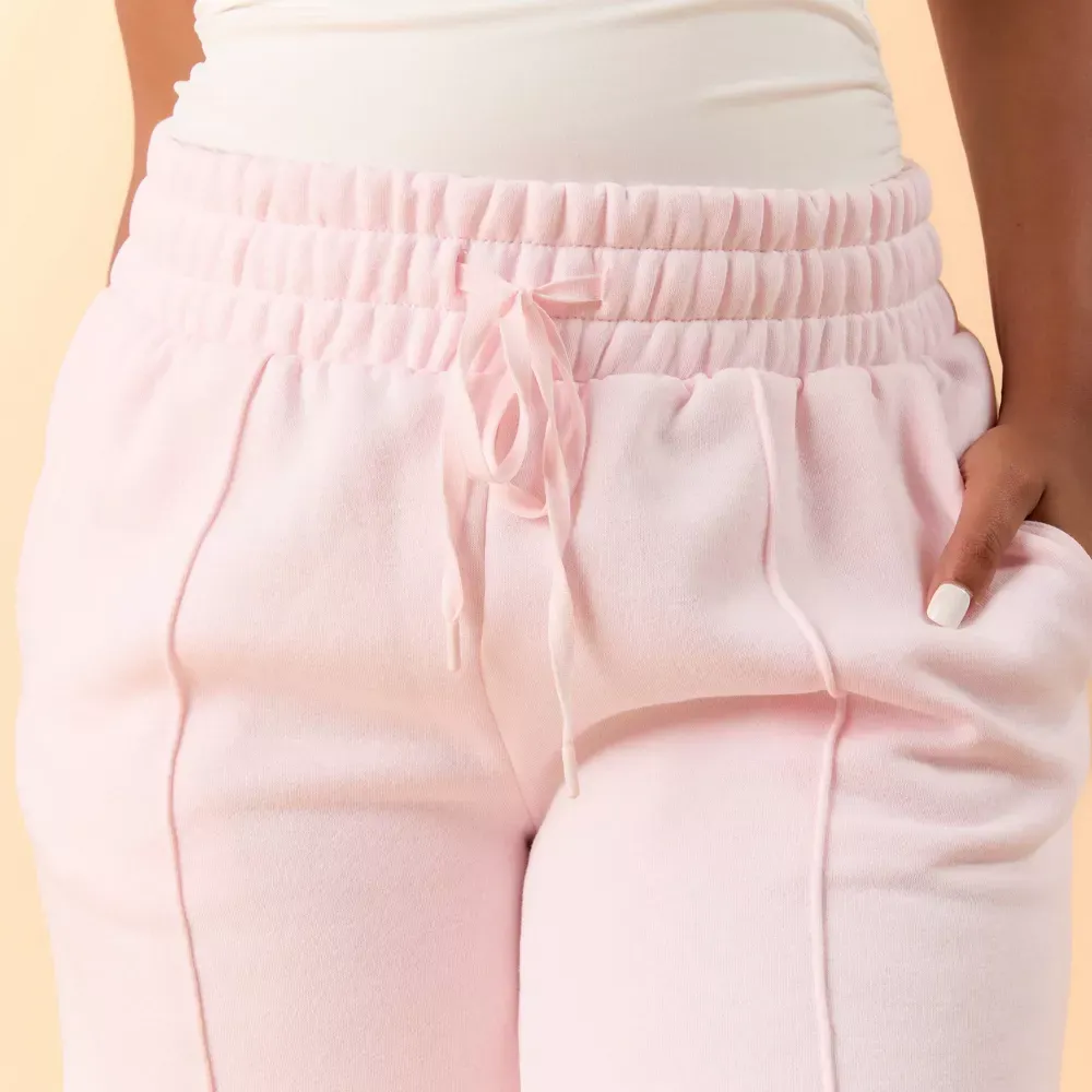 High-Rise Wide Leg Sweatpants