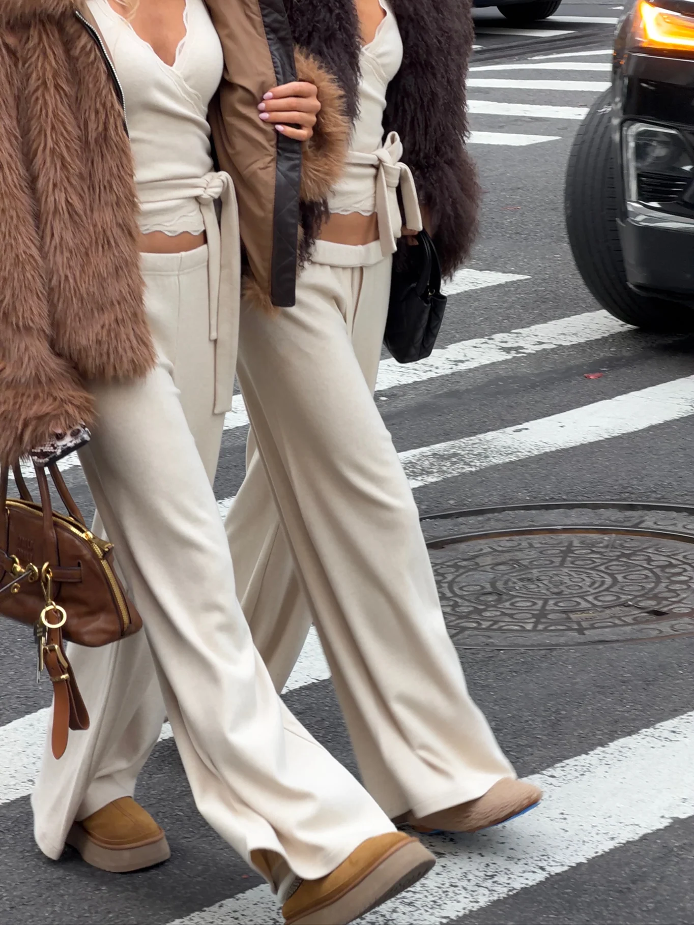 Vanilla Iced Lace Wrap Top