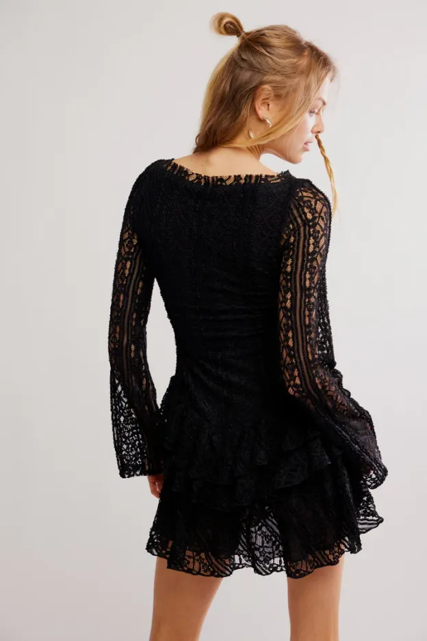 Eclipse Lace Tiered Mini Dress