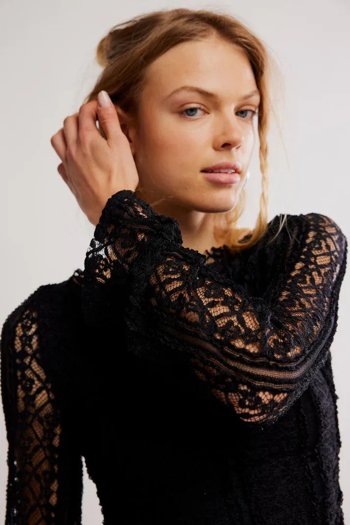 Eclipse Lace Tiered Mini Dress