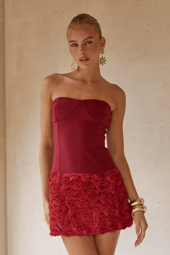 Ruby Bloom Corset Mini Dress