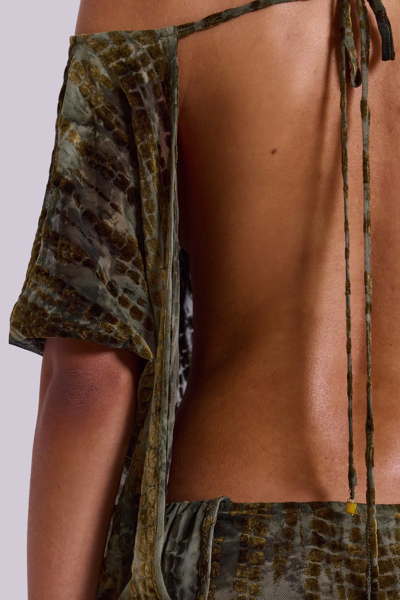 Flocked Allure Mini Dress