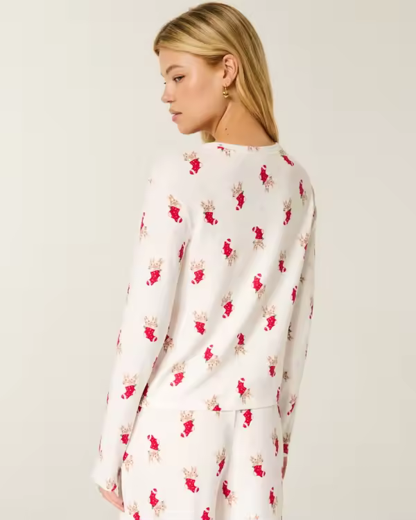 Holly Bunny Cozy Pajama Top