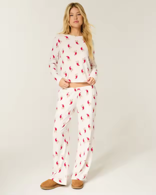Holly Bunny Cozy Pajama Top