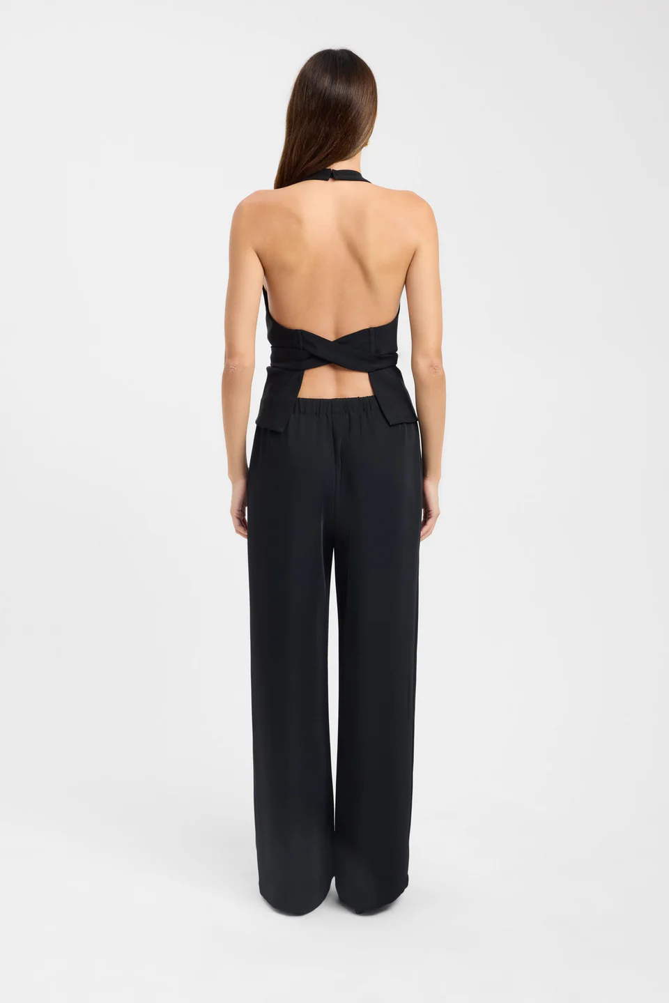 Noir Tied Back Halter Top