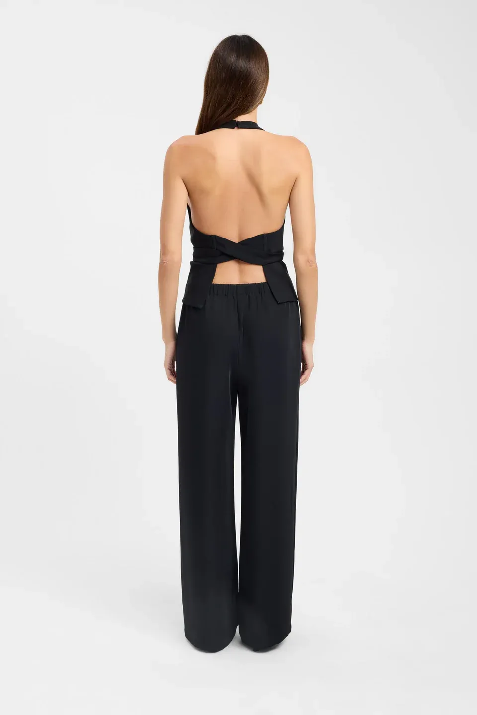 Noir Tied Back Halter Top