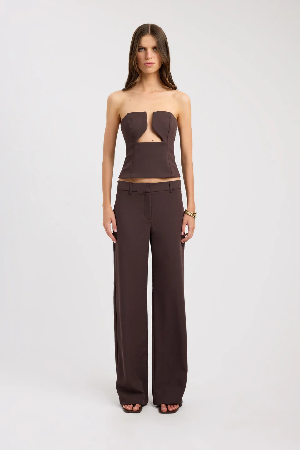 Cocoa Muse Strapless Top