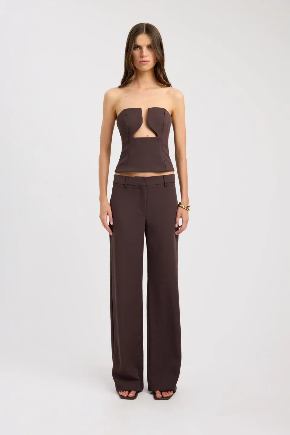 Cocoa Muse Strapless Top