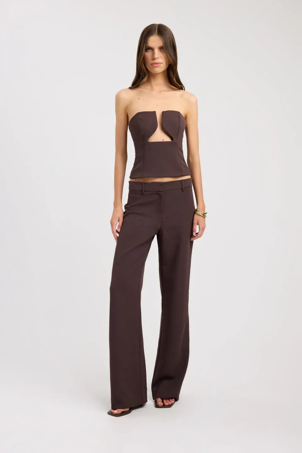 Cocoa Muse Strapless Top