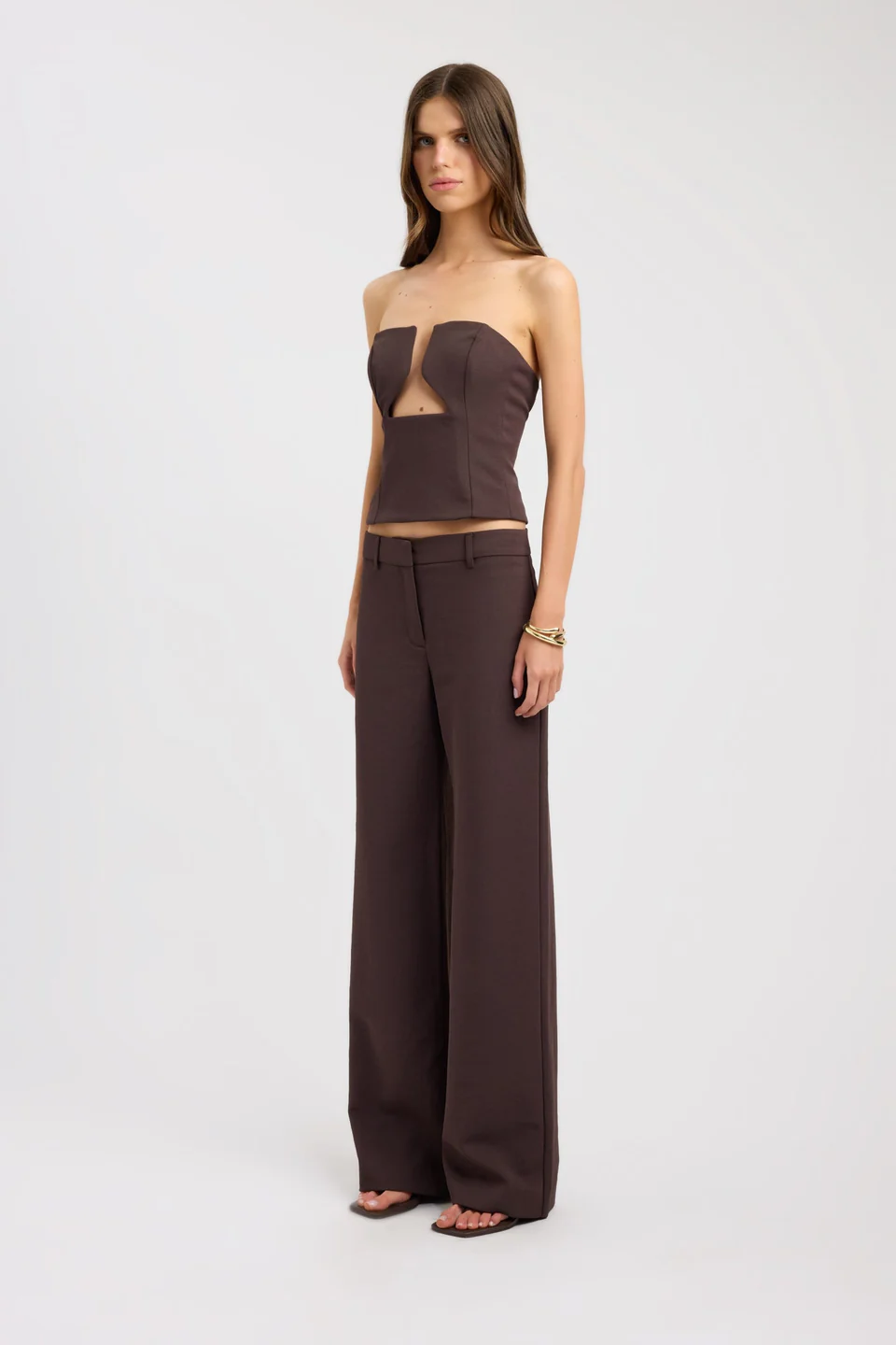 Cocoa Muse Strapless Top