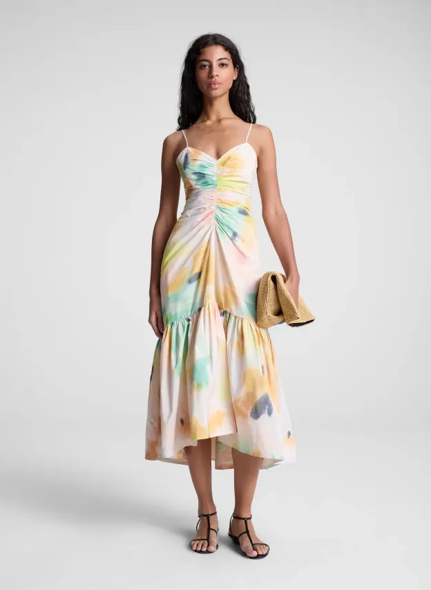 Tie-Dye Cami Midi Dress