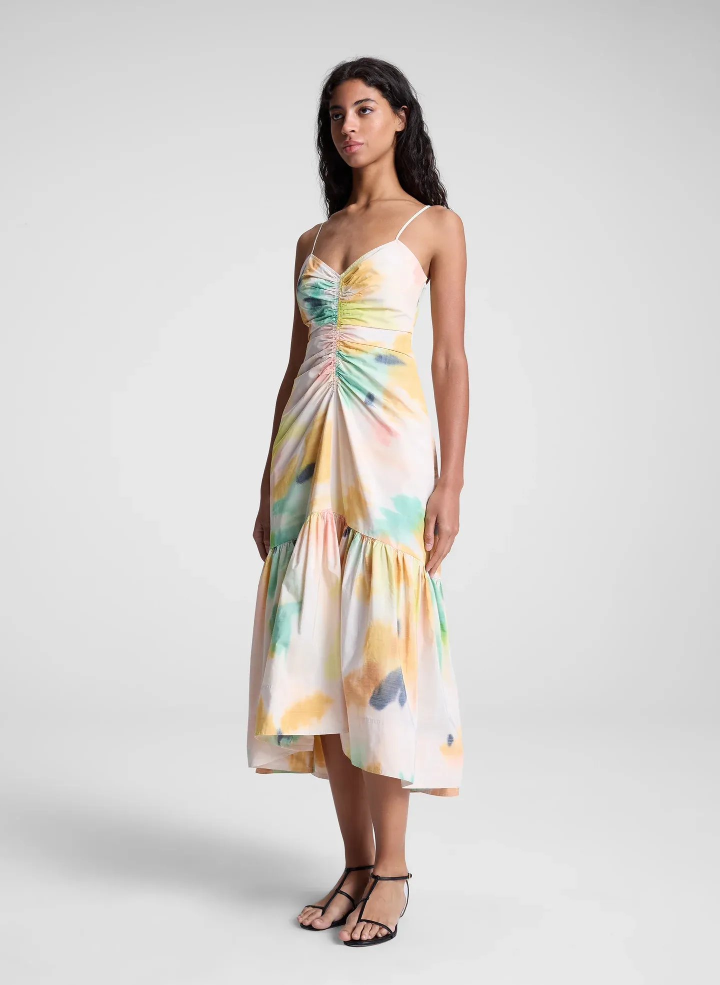 Tie-Dye Cami Midi Dress