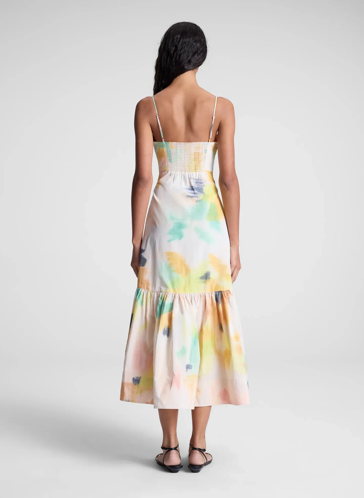 Tie-Dye Cami Midi Dress