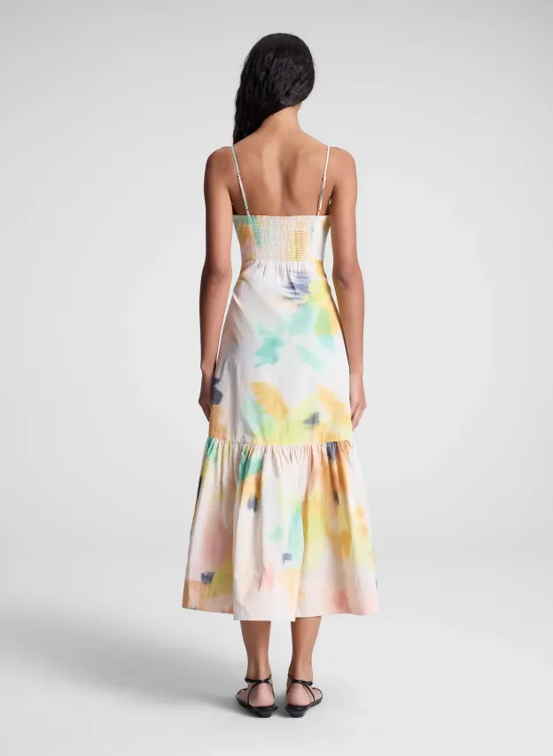 Tie-Dye Cami Midi Dress