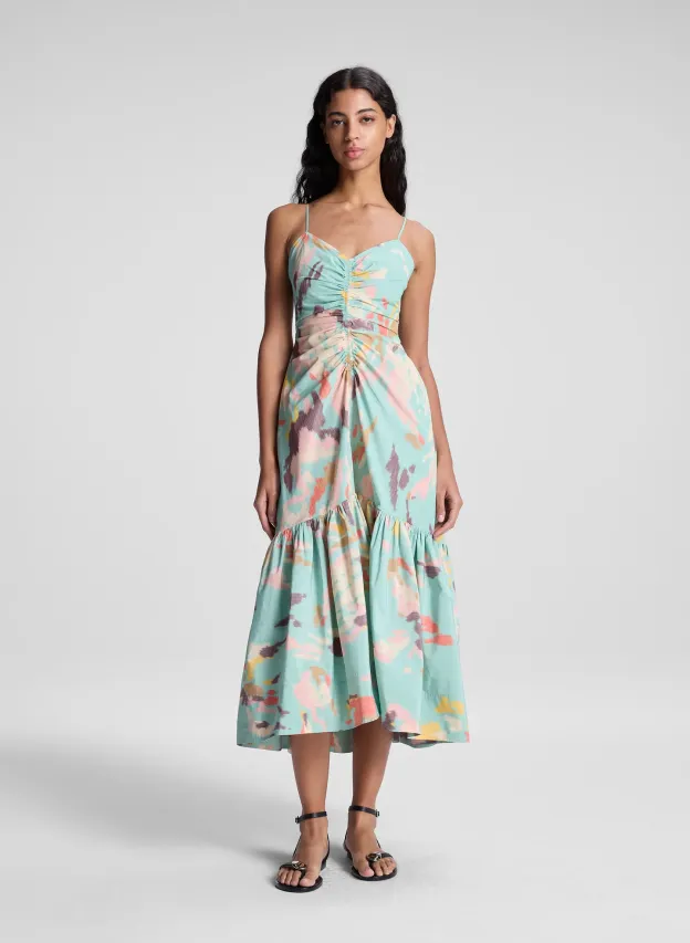 Tie-Dye Cami Midi Dress