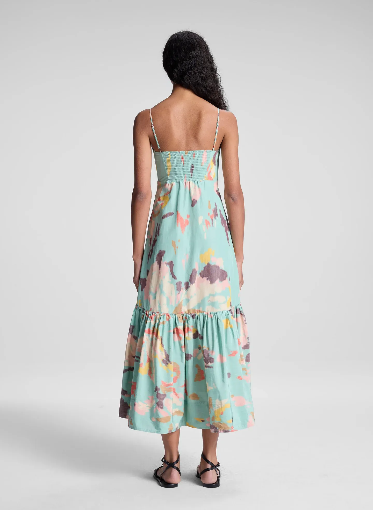 Tie-Dye Cami Midi Dress