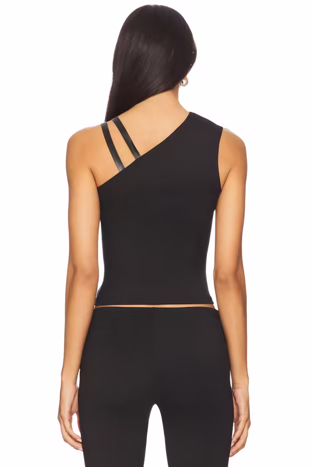 Midnight One-Shoulder Crop