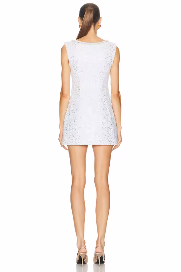 Sky Tweed Sparkle Mini Dress