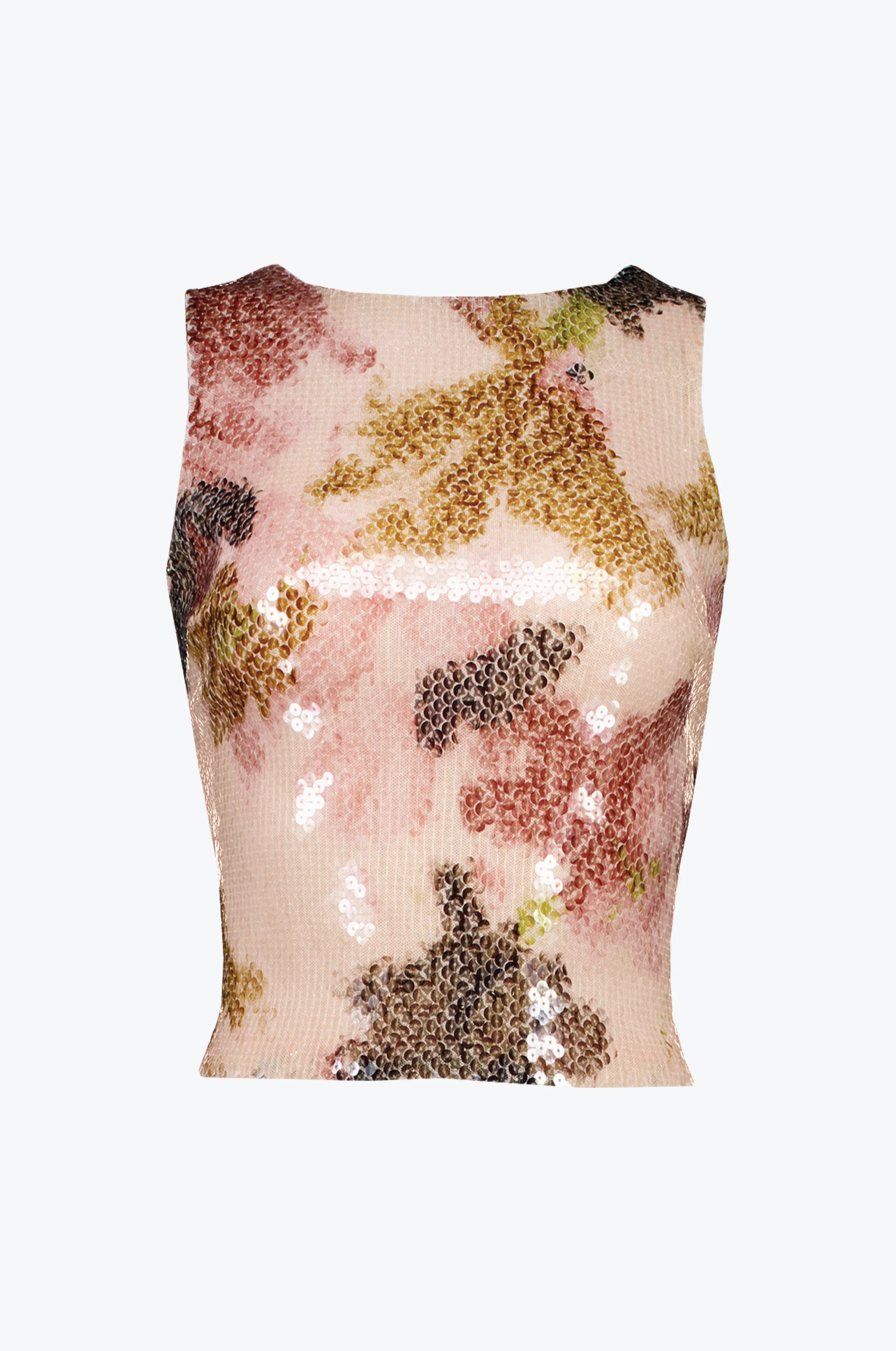 Prism Glow Open-Back Top