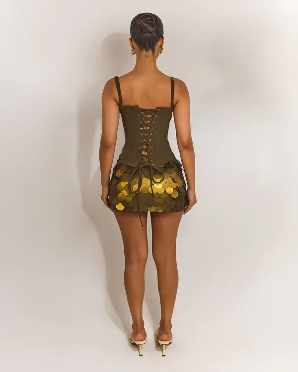 Olive Siren Lace-Up Corset