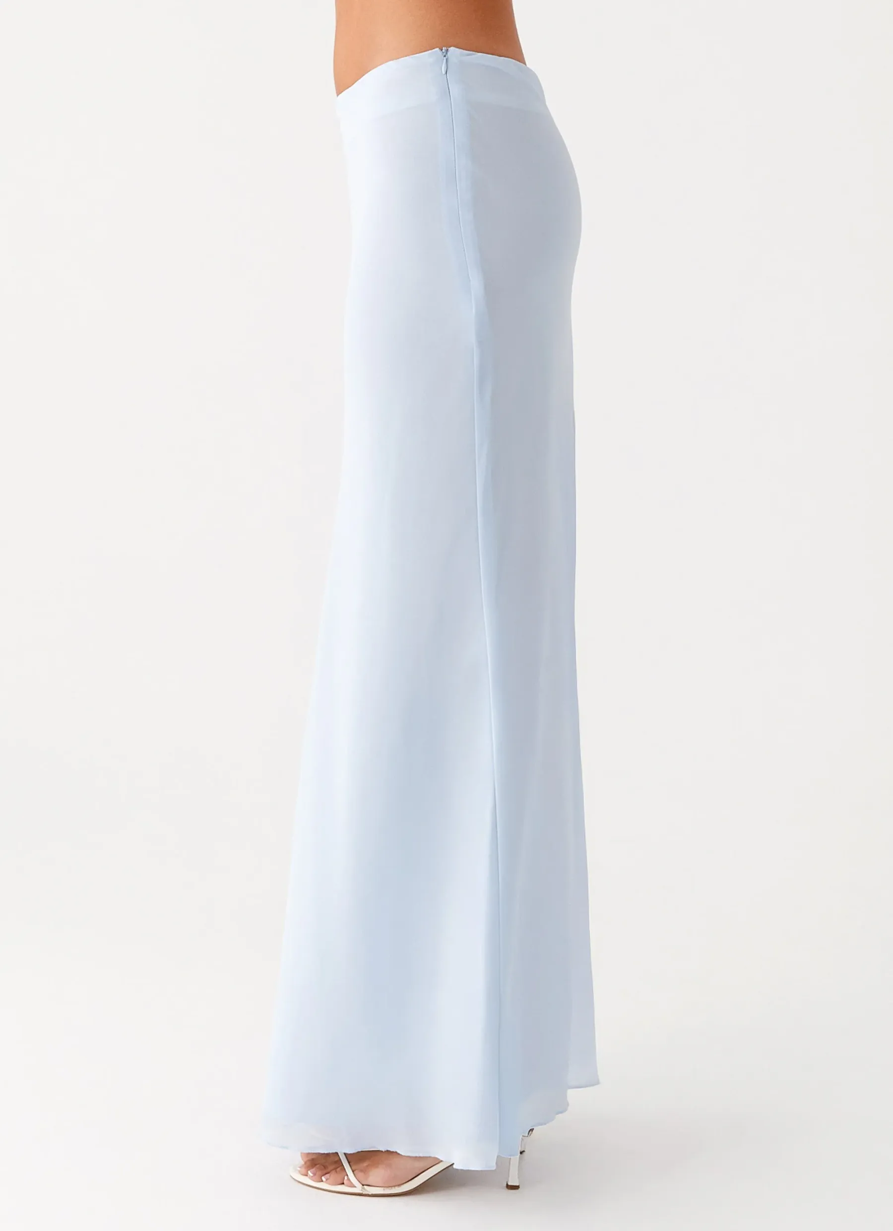 Sky Veil Flow Maxi Skirt