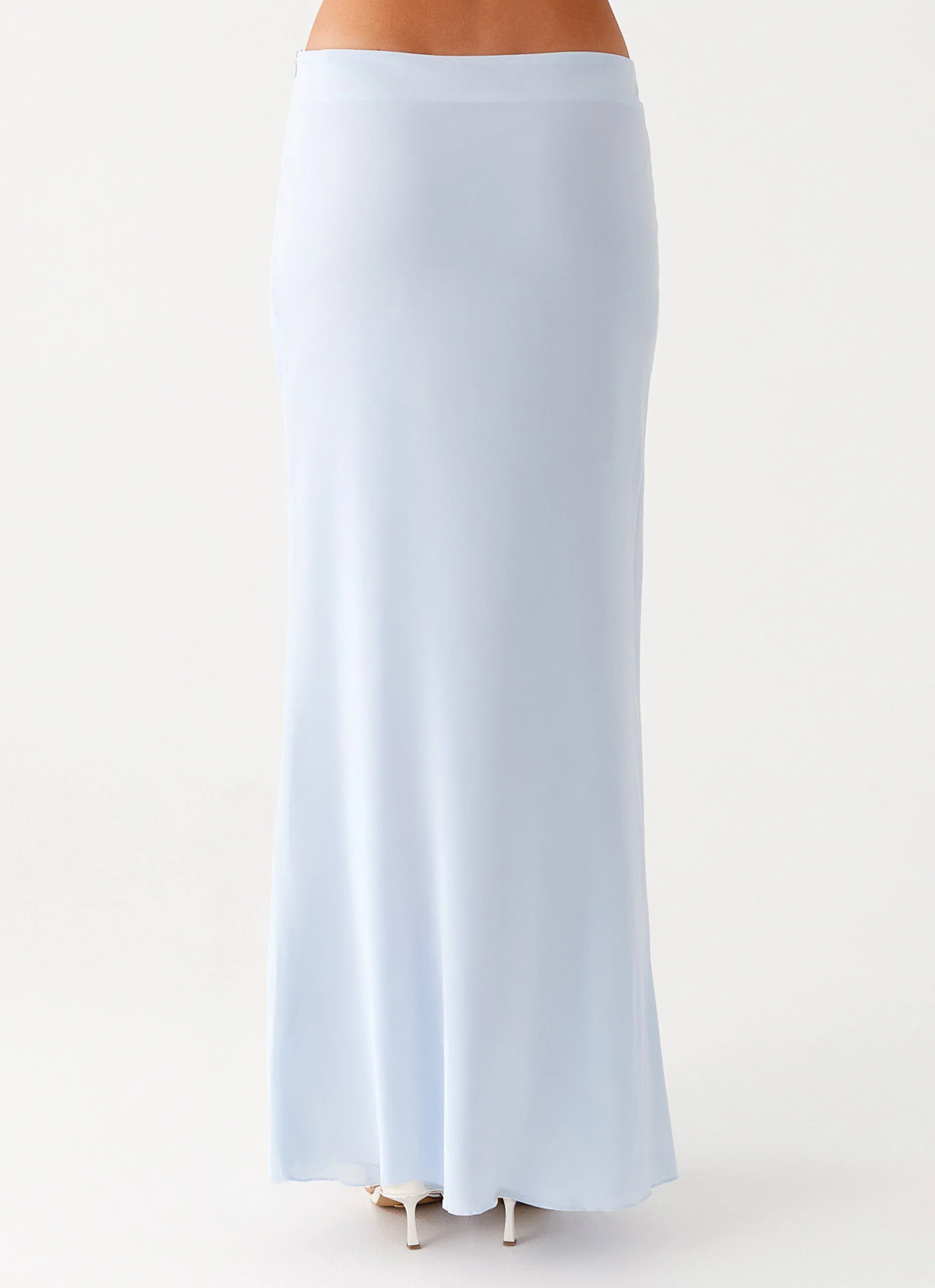 Sky Veil Flow Maxi Skirt