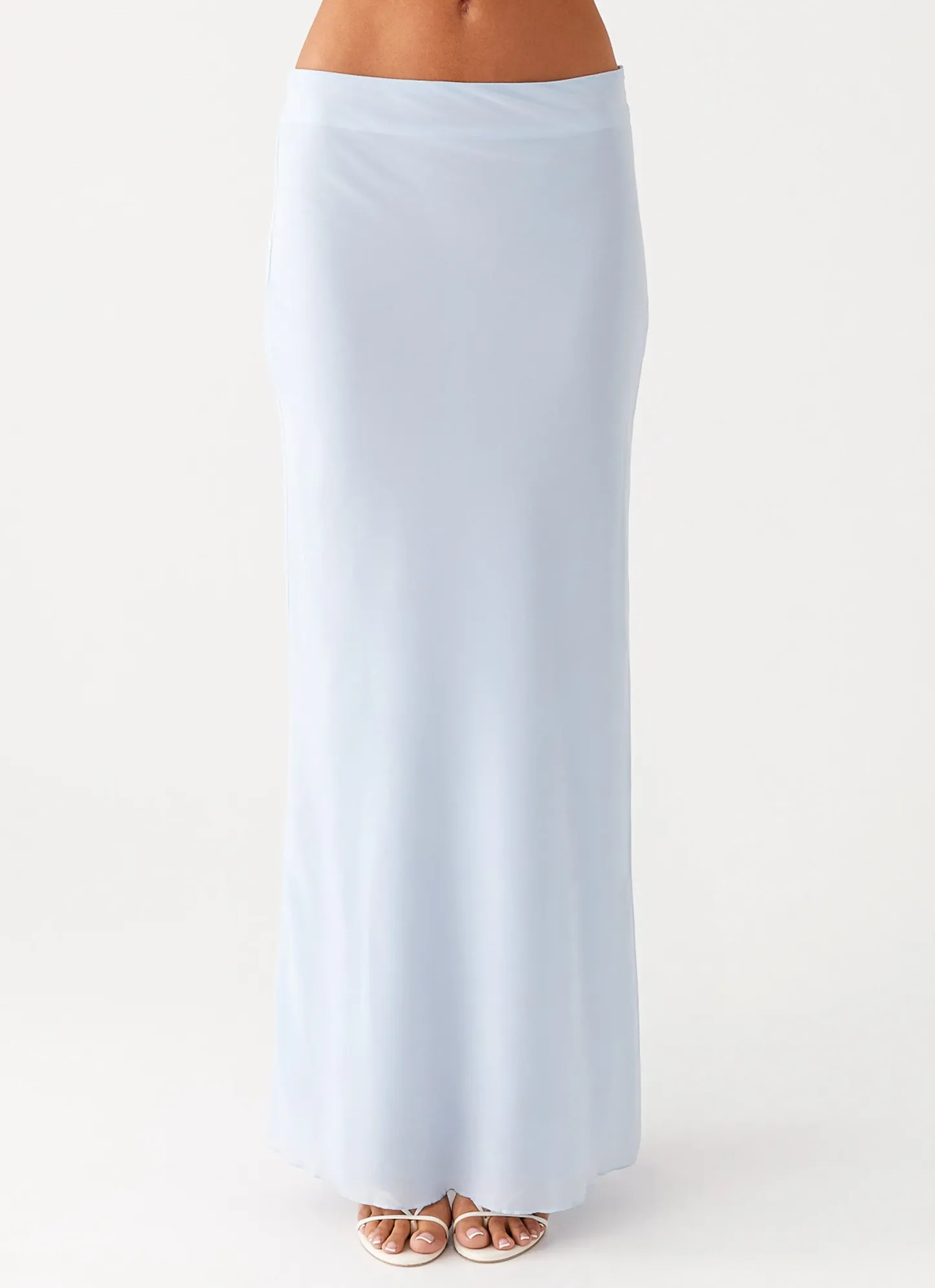 Sky Veil Flow Maxi Skirt