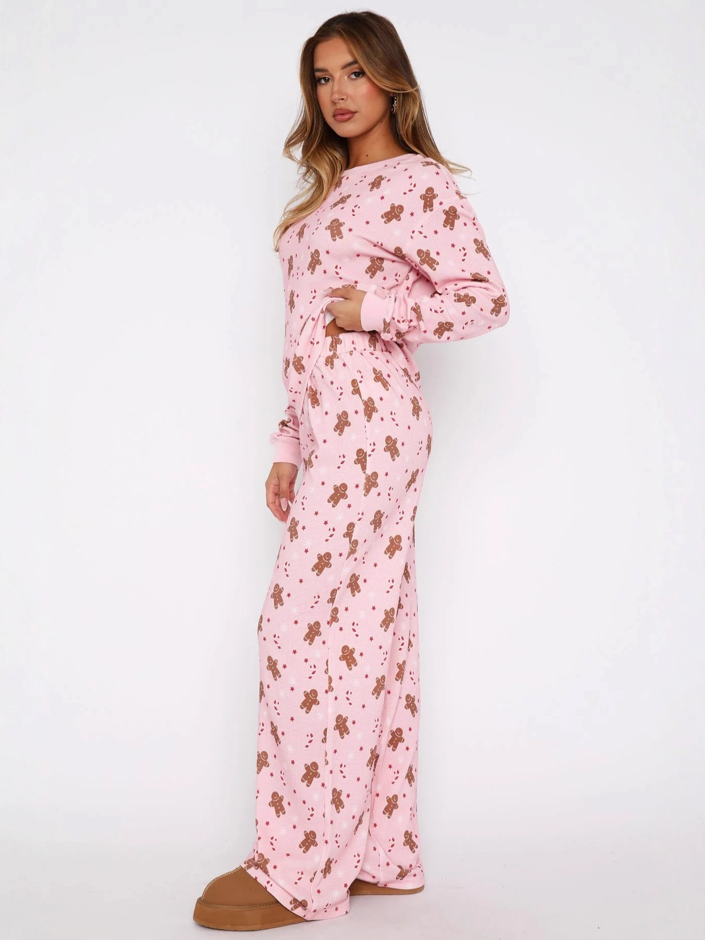 Gingerbread Christmas Pajama Set