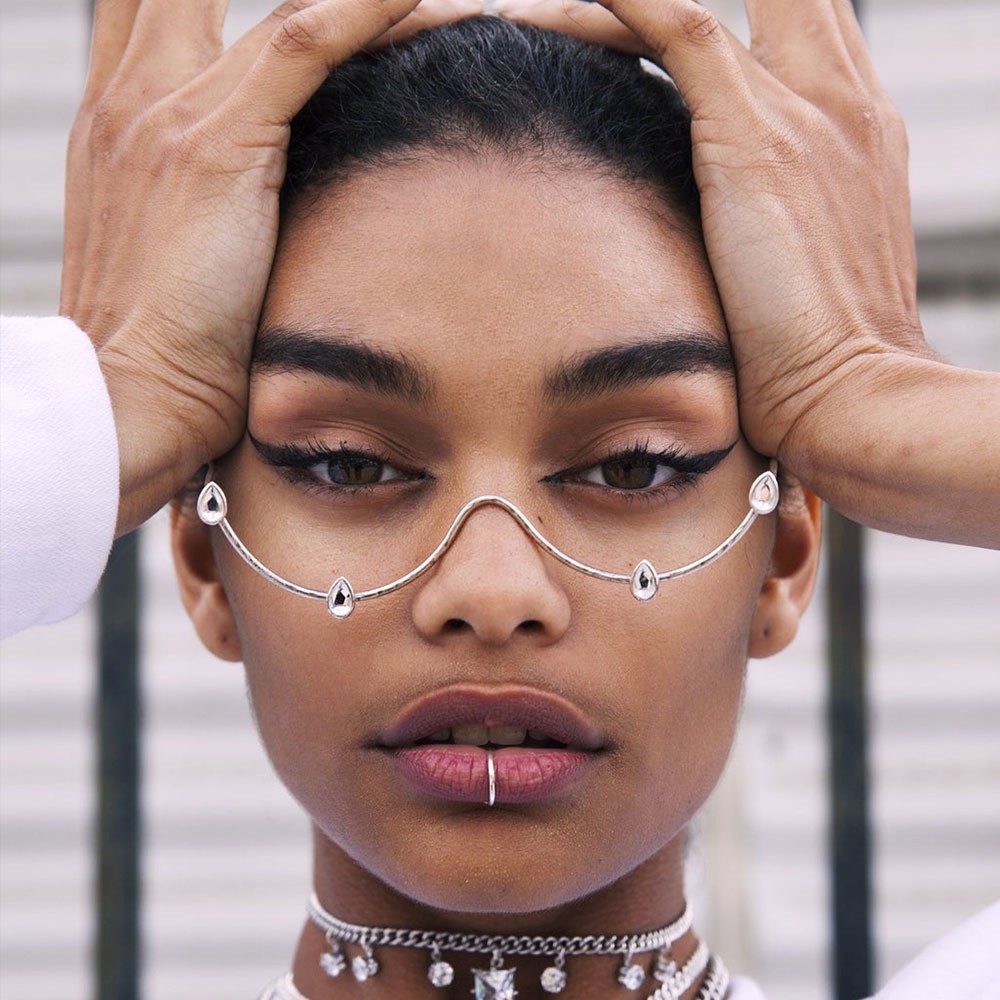 Rhinestone Frameless Party Glasses – Sparkle Vibes