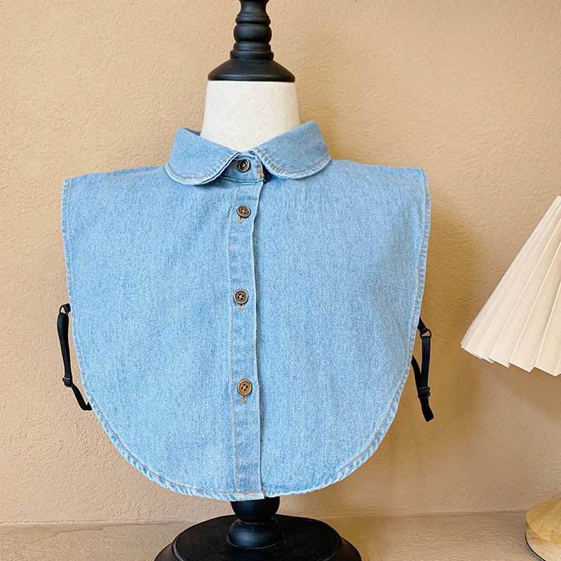 Denim Faux Collar Top – Effortless Layered Style