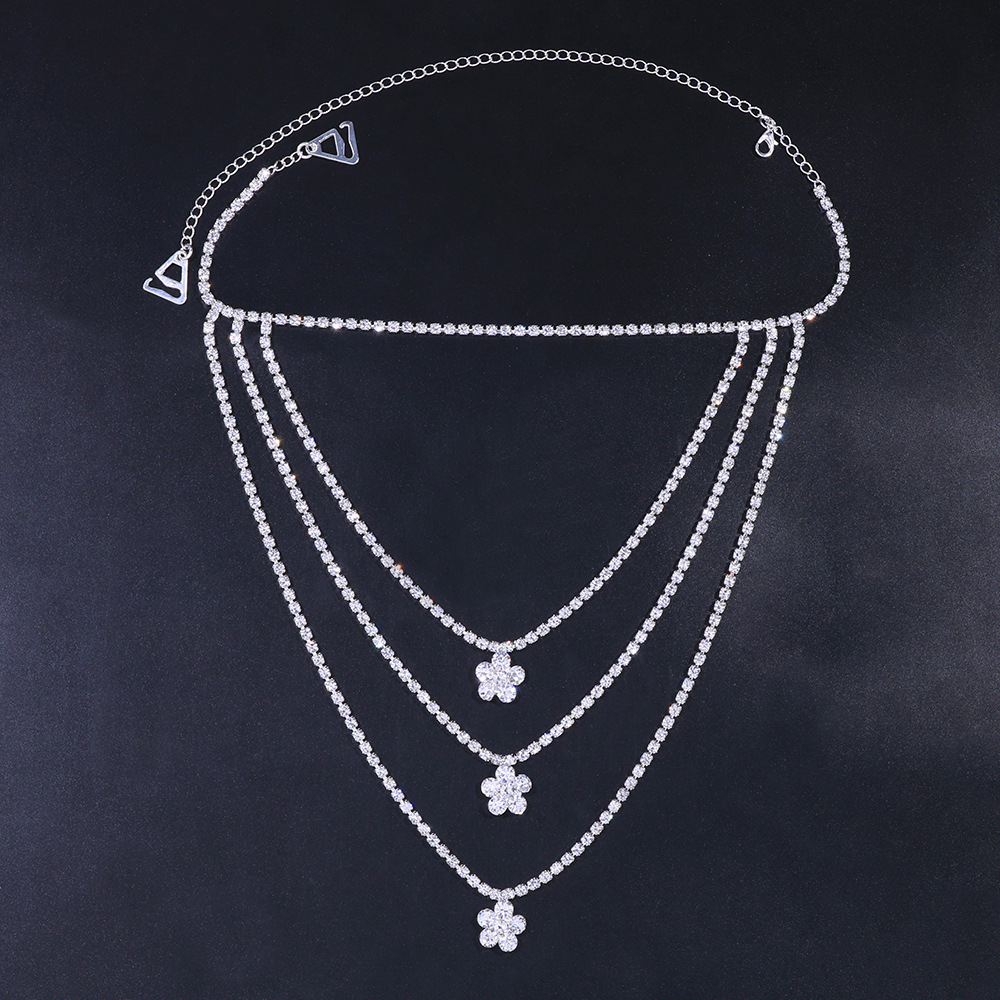 Rhinestone Shoulder Chain – Glam Dress Accessory