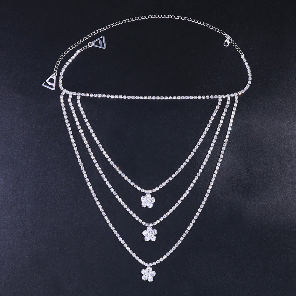 Rhinestone Shoulder Chain – Glam Dress Accessory