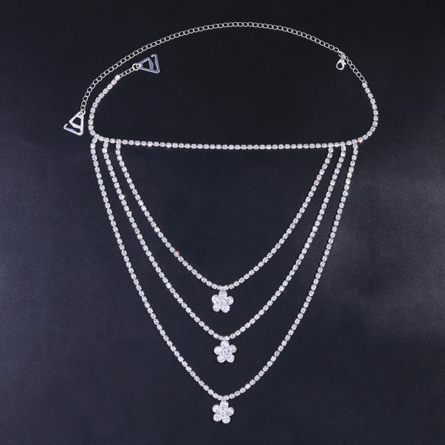 Rhinestone Shoulder Chain – Glam Dress Accessory