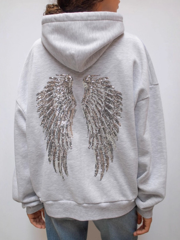 Sequin Wing Hoodie – Dangerously Cute
