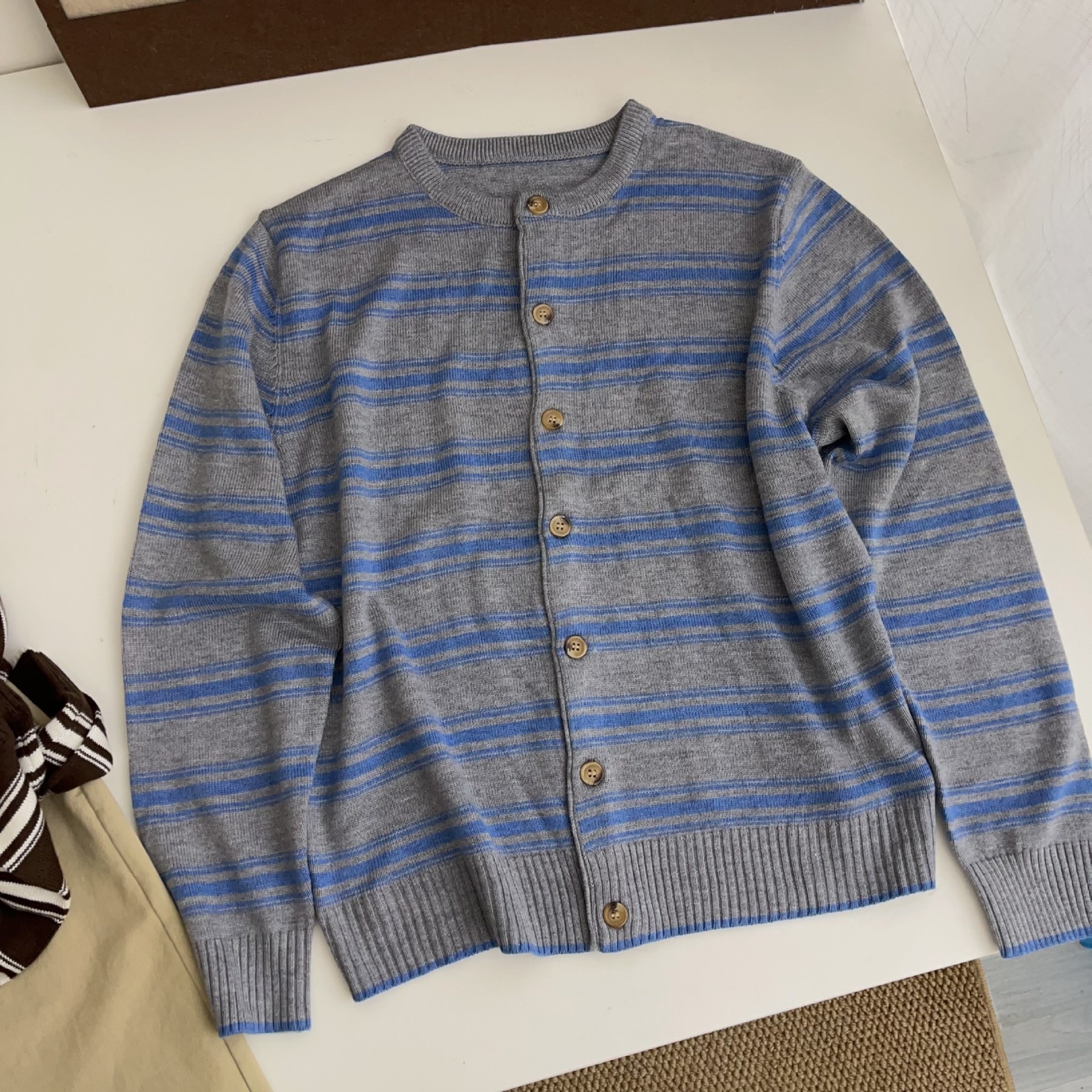 Striped Knit Cardigan – Classic Cozy Layer