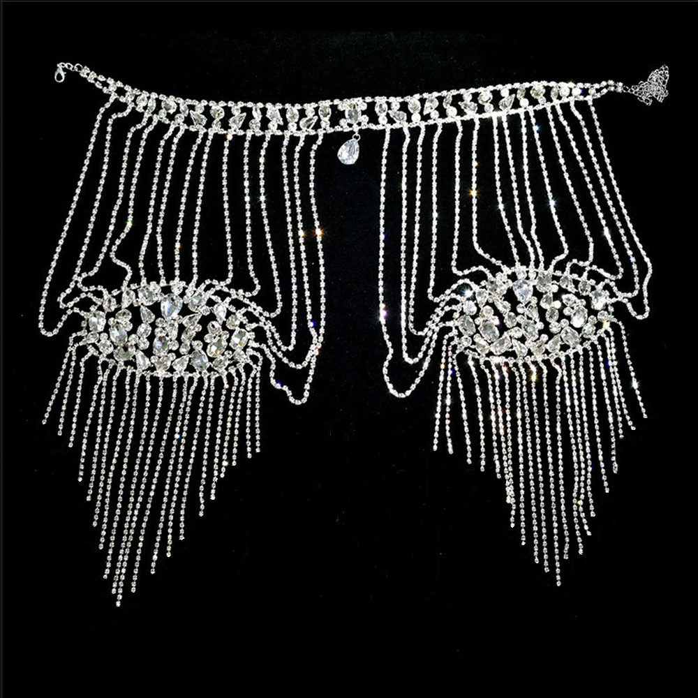Fairy Chain Tassel Shoulder Cape – Elegant Sparkle