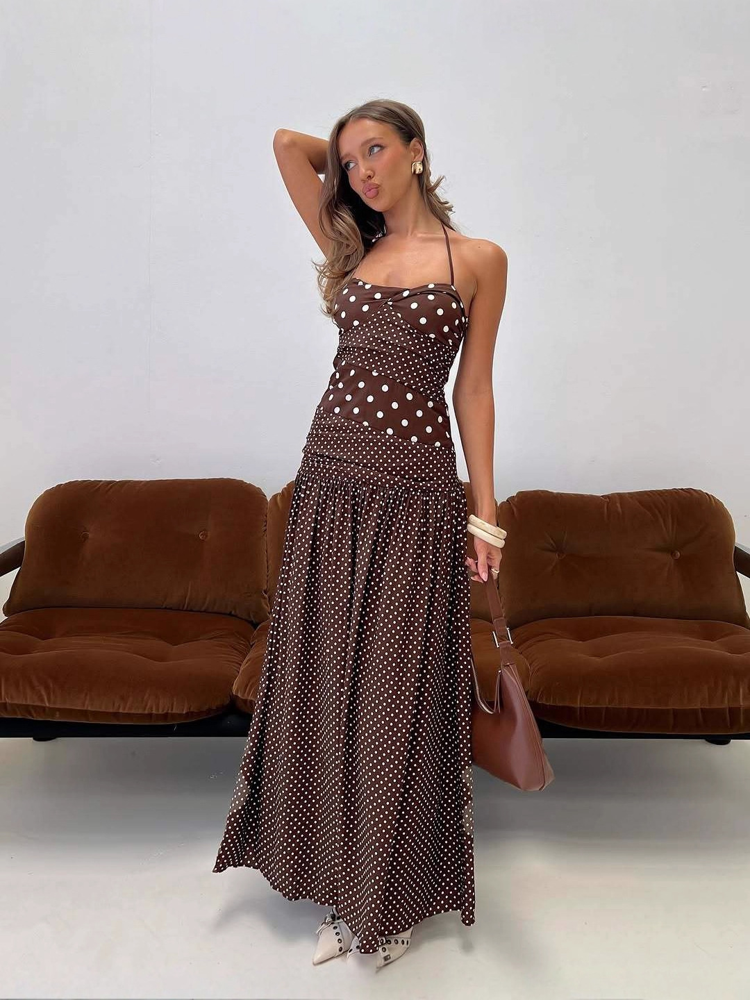 Ryanes Cami Maxi Dress - Cocoa