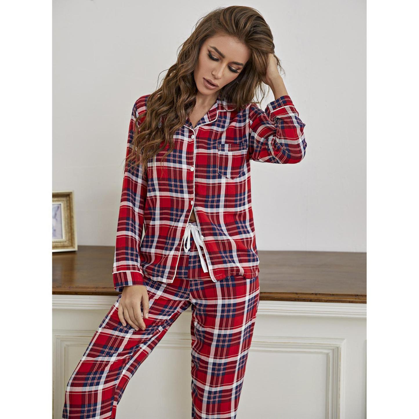 Christmas Plaid Pajama Set