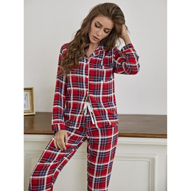 Christmas Plaid Pajama Set