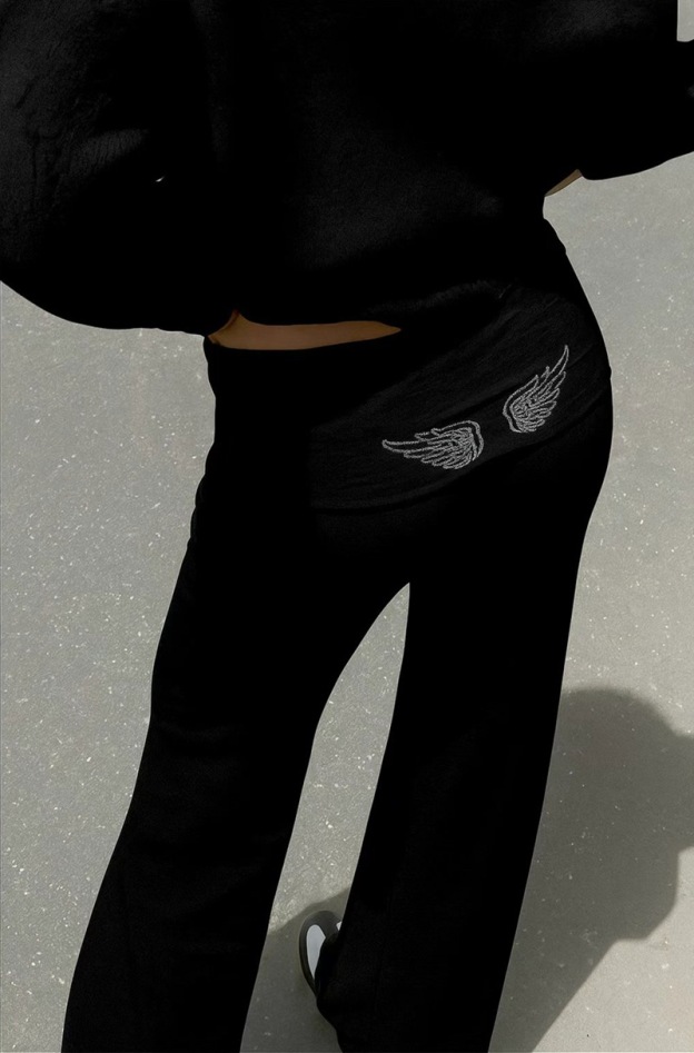 Sequin Wing Bootcut Pants– Dangerously Cute