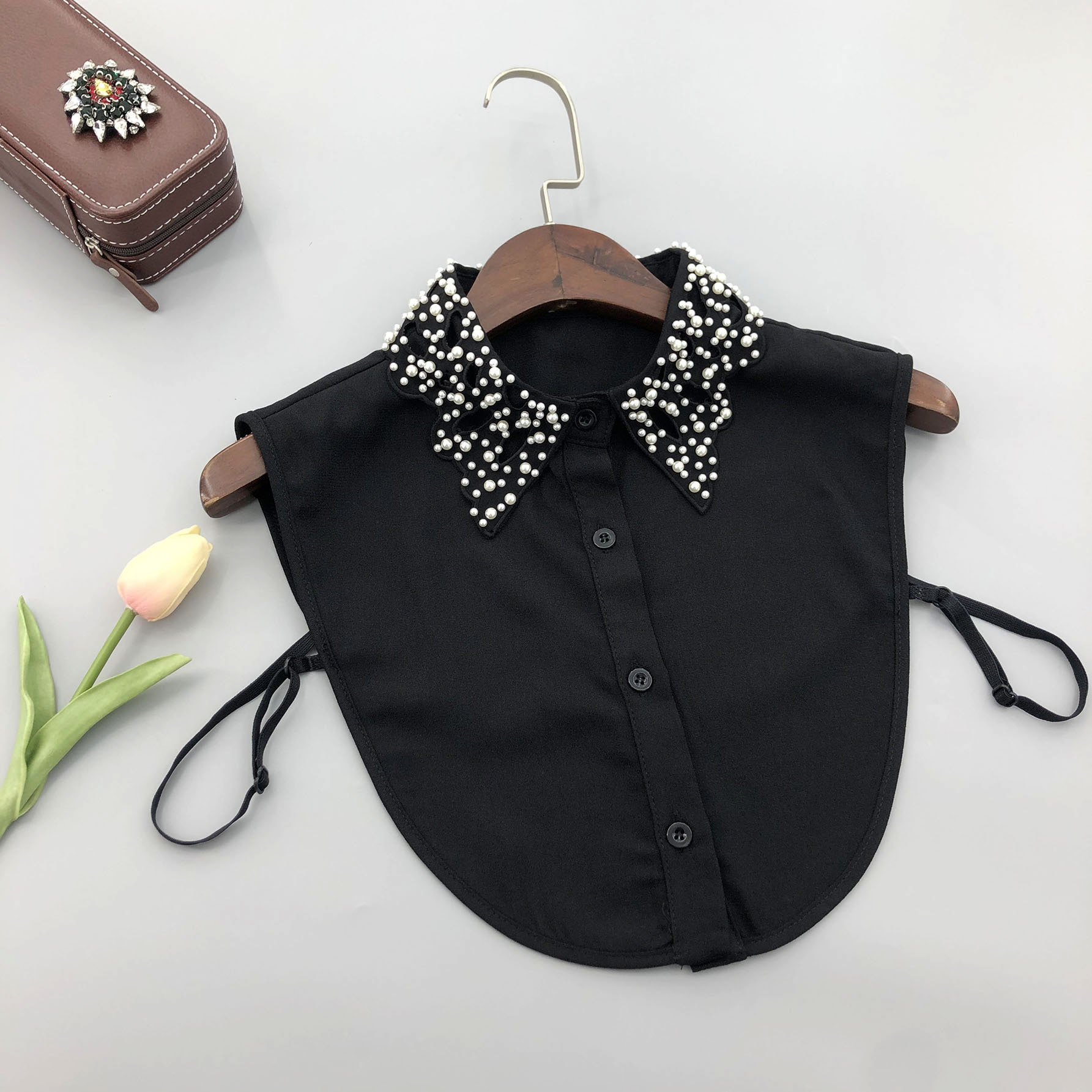 Beaded Layering Hack Faux Collar