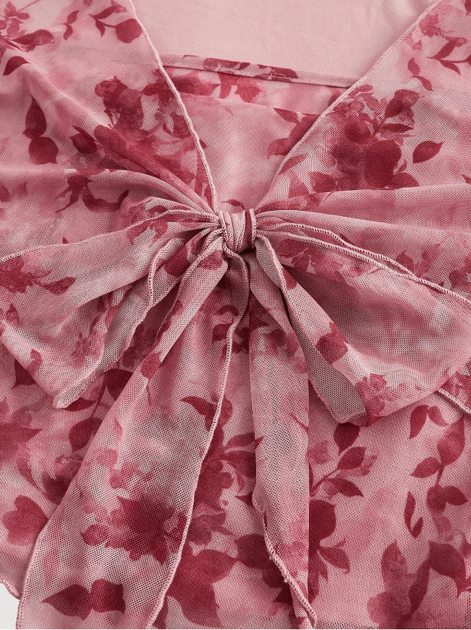 Fuchsia Kiss Tie-Front Top