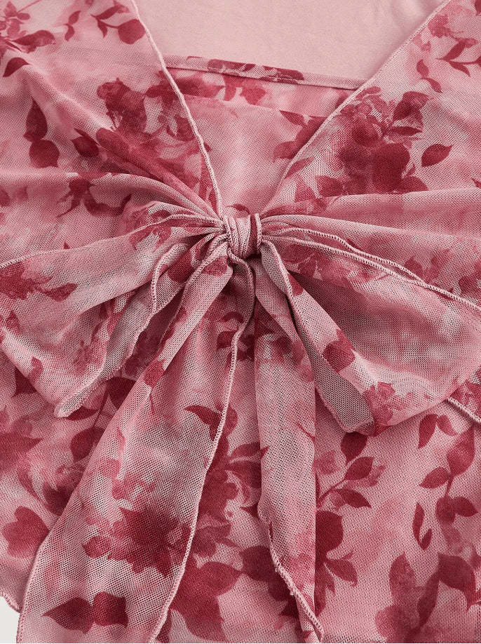 Fuchsia Kiss Tie-Front Top