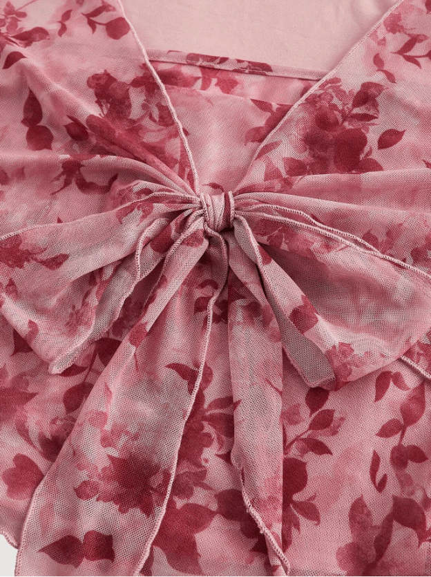 Fuchsia Kiss Tie-Front Top