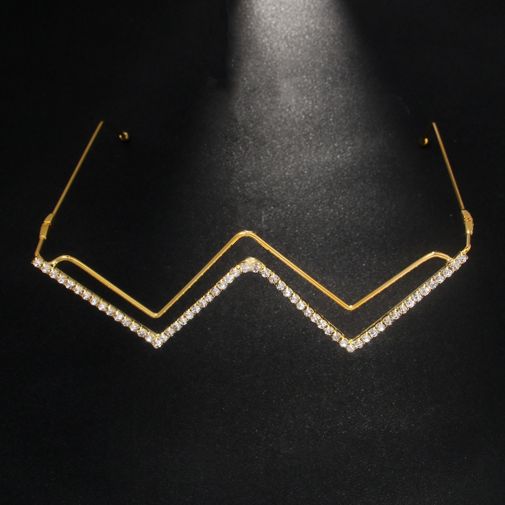 Rhinestone Frameless Party Glasses | Festival Sparkle Accessory