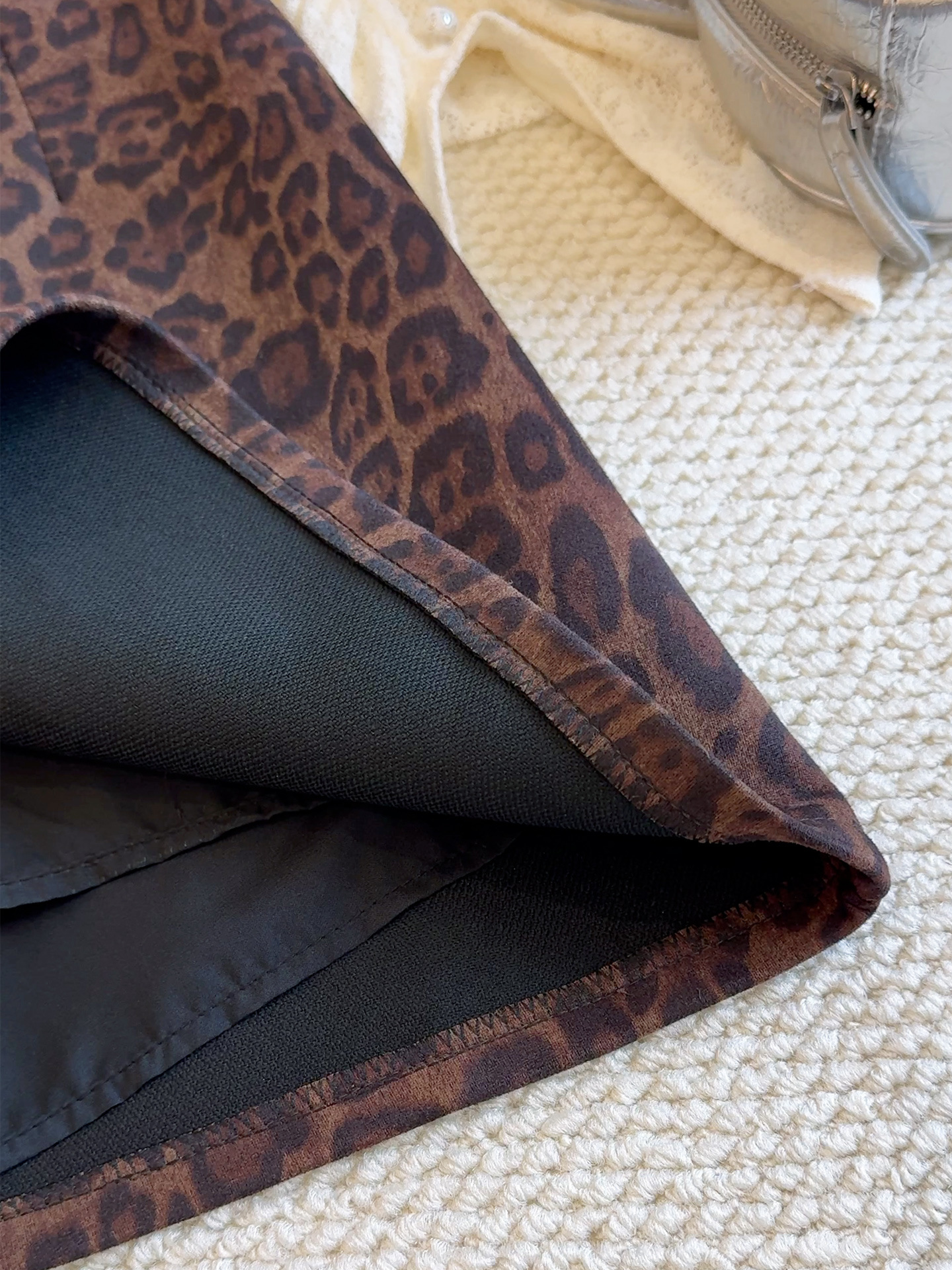 Leopard Suedette Mini Skirt – Wild & Chic