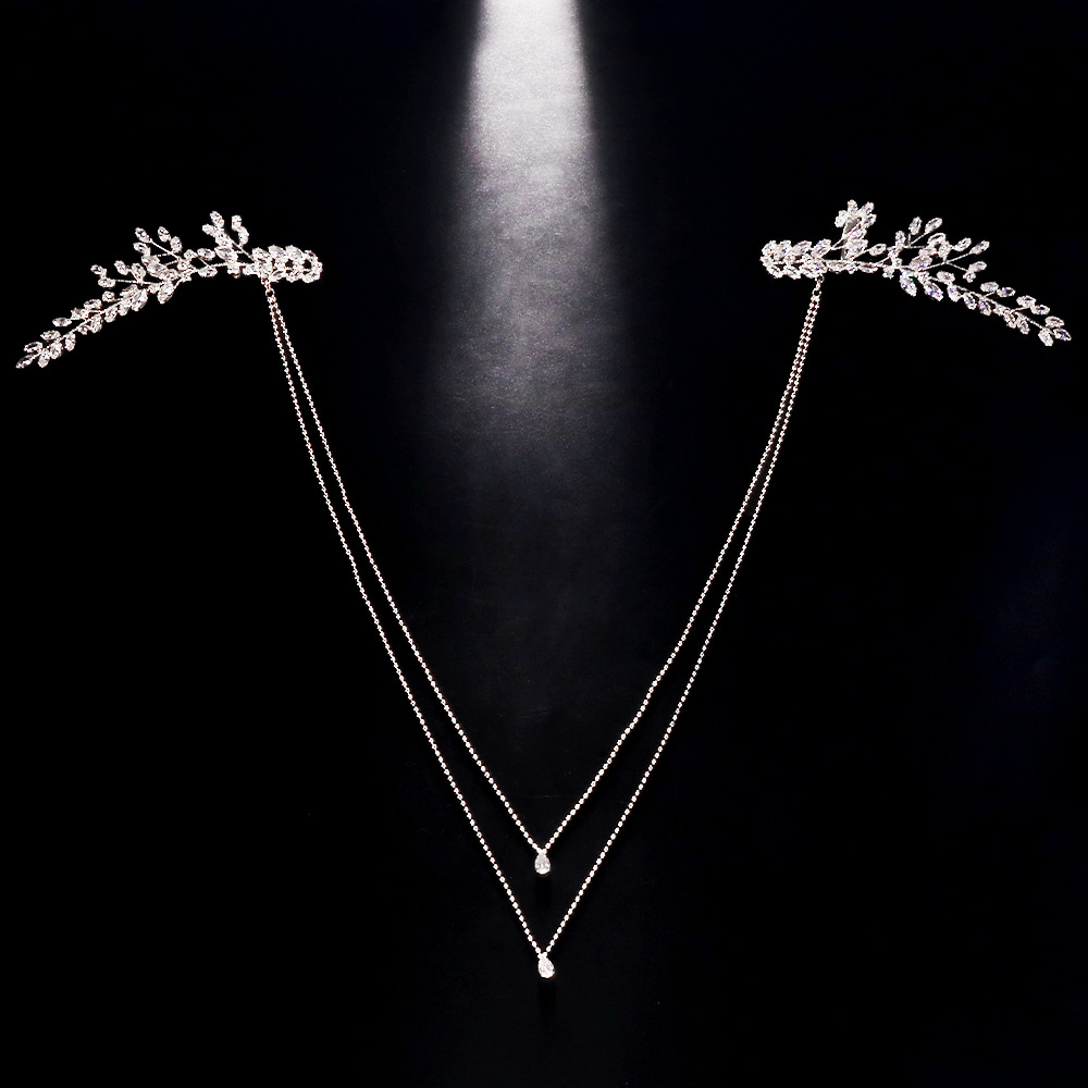 Rhinestone Back Chain – Elegant Dress Jewelry