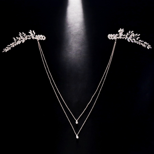 Rhinestone Back Chain – Elegant Dress Jewelry