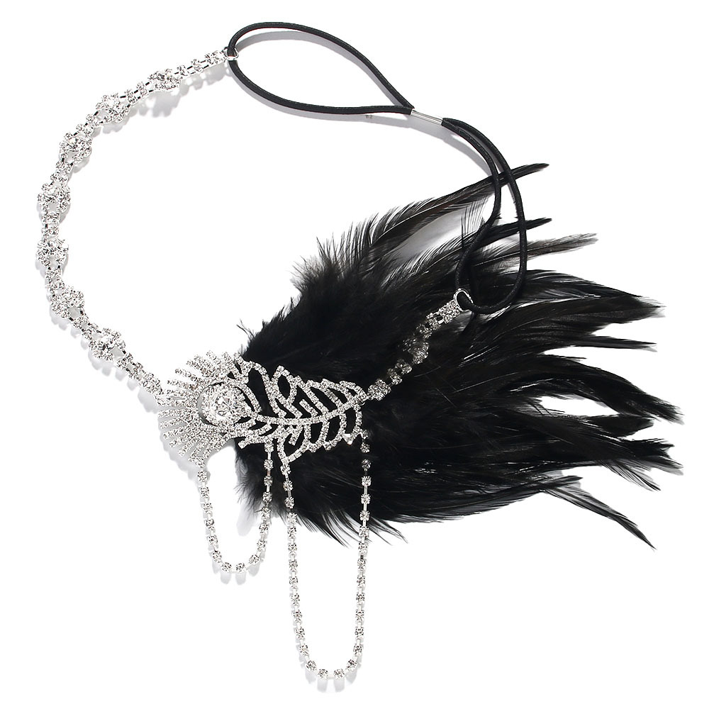 Rhinestone Feather Headpiece | Festive Holiday Accessory