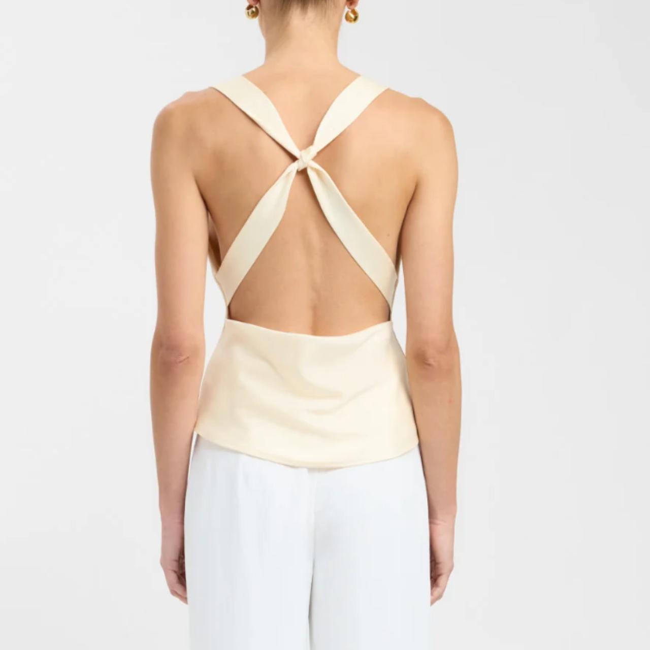 Oat Crossback Crop Top